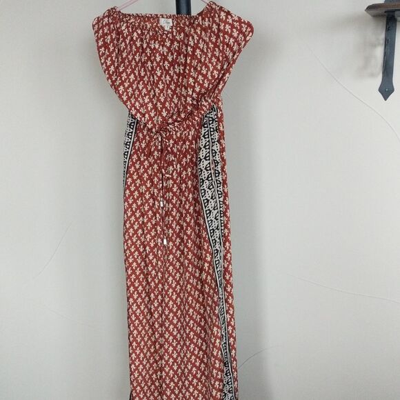 Elan Strapless Moroccan Print Strapless Jumpsuit - Picture 13 of 13